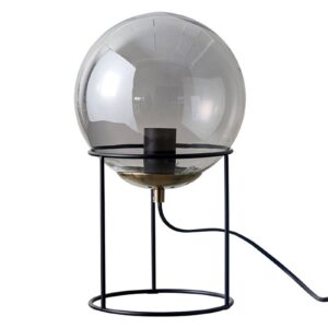 Dyberg Larsen Moon stolní lampa koule ze skla kouř