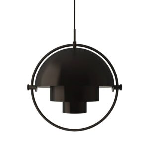 GUBI Multi-Lite závěsné světlo černá/černá 25,5 cm