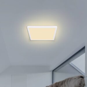 LED stropní světlo Sapana, hranaté, stmívací, bílá