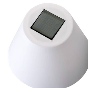 LED solární stojací lampa 894547, kovový stojan