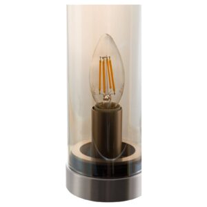 Skleněná stolní lampa Bottle, jantarová