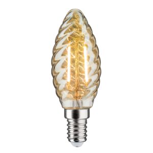 LED žárovka svíčka E14 2,6W 2 500K zlatá kroucená