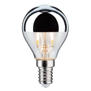 LED žárovka-kapka E14 827 zrcadlená stříbrná 2
