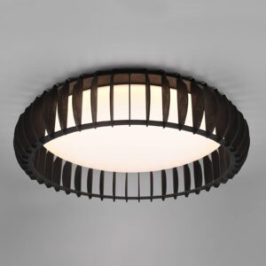 LED stropní světlo Monte, CCT, Ø 60 cm, černá