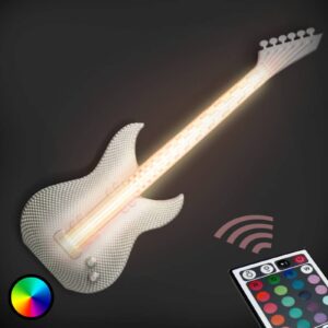 Kytara - bílé LED nástěnné světlo