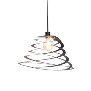 Designová závěsná lampa se spirálovým stínidlem 50 cm – Scroll