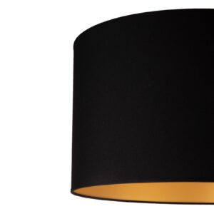 Stojací lampa Roller, černá/zlatá, výška 145 cm