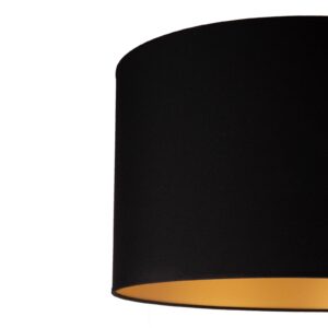 Stolní lampa Roller, černá/zlatá, výška 30 cm