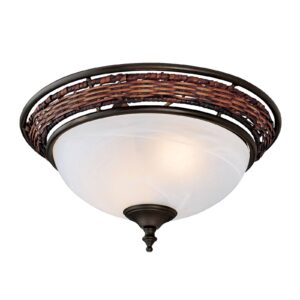 Hunter Wicker Bowl světlo pro stropní ventilátor