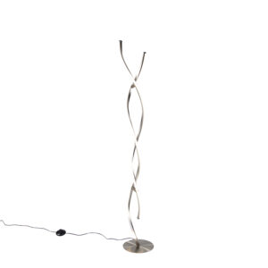 Designová stojací lampa ocelová včetně LED - Paulina