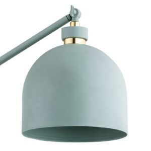 Stojací lampa Dessa, nastavitelná, šedá-zelená