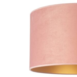 Stolní lampa Golden Roller výška 30cm růžová/zlatá
