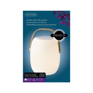 LED stolní lampa 895196 s reproduktorem teplá bílá
