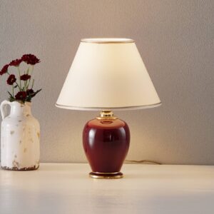 COLARZ Bordeaux – půvabná stolní lampa, 34 cm