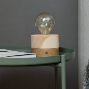 ALMUT 0239 stolní lampa, udržitelná, borovice/dub