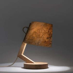 ALMUT 1411 stolní lampa válcová Ø23cm kámen