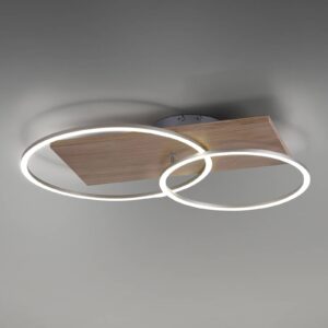 Paul Neuhaus Palma LED stropní světlo CCT 2 kruhy