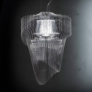Slamp Aria - LED závěsné světlo, 75 cm, čiré
