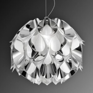 Slamp Flora - závěsné světlo, stříbrné, 50 cm