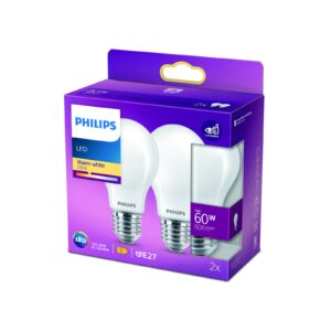 Philips LED žárovka E27 7W 2 700K opál 2ks
