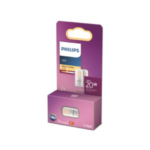 Philips LED kolíková žárovka G4 1,8W 827 sada 2ks
