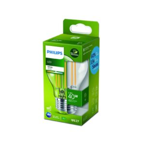 Philips LED žárovka E27 2,5W 3000K filament 485 lm