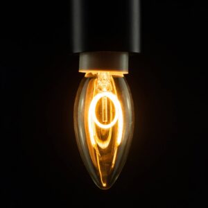 SEGULA LED svíčka E14 3,2W 2200K stmívatelná čirá