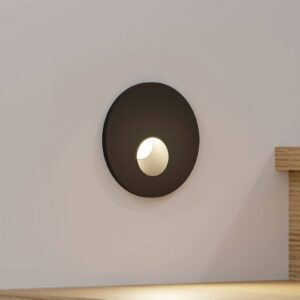 Arcchio Vexi LED podhledové CCT černá Ø 7,5 cm