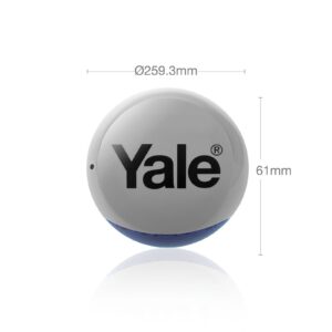 Yale Sync venkovní siréna v šedé barvě