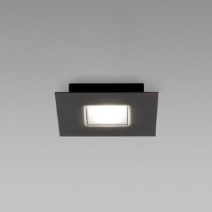 Fabbian Quarter - černé LED stropní svítidlo 1zdr