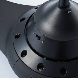 Starluna Aila LED ventilátor 3 lopatky černá