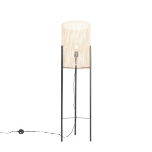 Skandinávská stojací lampa bambus – Natasja