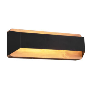 Nástěnné svítidlo černé 35 cm včetně LED 3-stupňově stmívatelné – Tyko