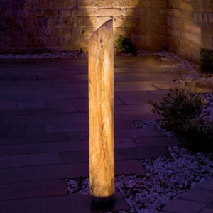 Svítící LED sloupek Sahara s pískovcem, 110 cm