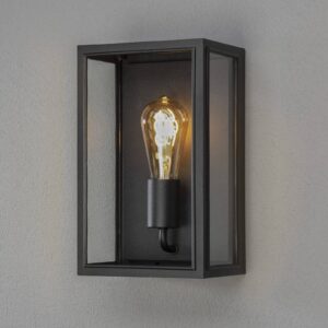 Venkovní nástěnné světlo Carpi, černá, 18 x 30 cm
