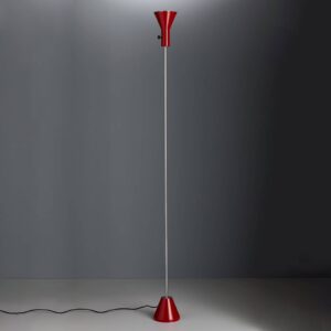 TECNOLUMEN Gru - stojací LED lampa, červená