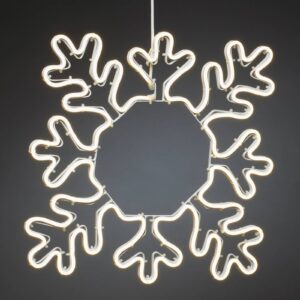 LED dekorační silueta sněhová vločka pro exteriér
