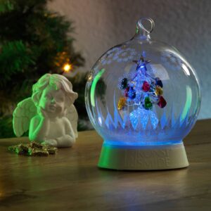 LED světlo skleněná koule vánoční stromek