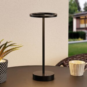 Lucande Halona stolní lampa LED, USB, černá