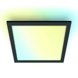 WiZ LED stropní světlo Panel, černá, 30×30 cm