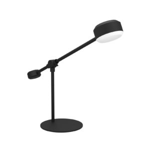 LED stolní lampa Clavellina, černá, naklápěcí