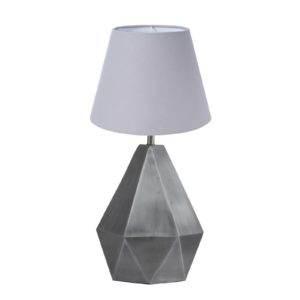 PR Home Trojice stolní lampa Ø 25cm stříbrná/šedá