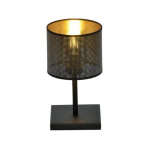 Stolní lampa Jordan, černá/zlatá, jeden zdroj
