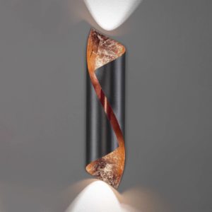 Knikerboker Hué nástěnné světlo 54 cm antracit/měď