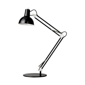 midgard Federzug stolní lampa s podstavcem černá