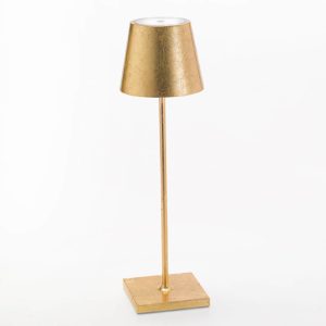 Stolní lampa LED Poldina s dekorem