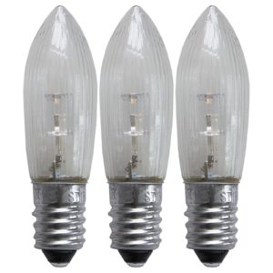 LED náhradní žárovka E10 0,2W 2 100K 3ks