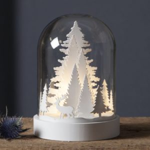 LED dekorativní světlo Kupol lesní scéna