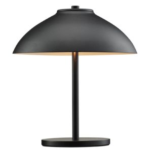 Stolní lampa Vali, výška 25,8 cm, černá
