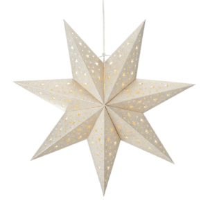 LED závěsná hvězda Blank, baterie, Ø 45cm, zlatá
